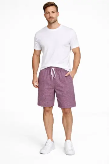 Cepli Yazlık Şort - Gül Kurusu