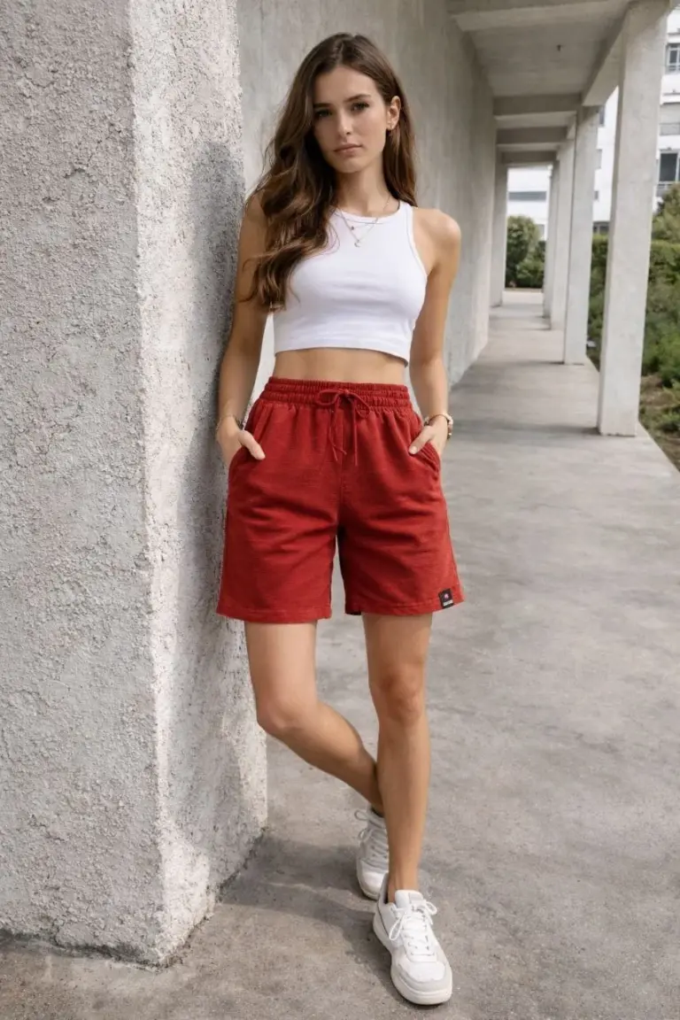 Yazlık Şort - Turuncu