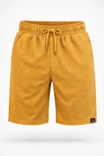 Yazlık Şort - Hardal