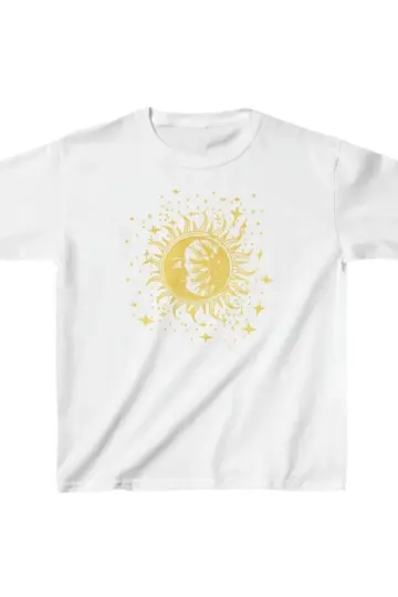 Unisex Baskılı T-Shirt - Beyaz