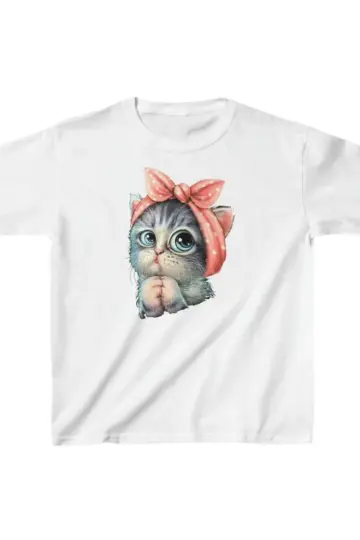 Unisex Baskılı T-Shirt - Beyaz