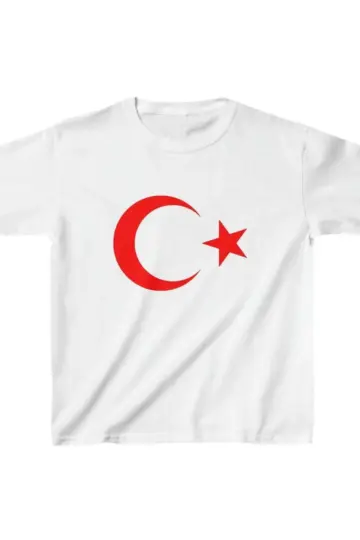 Unisex Baskılı T-Shirt - Beyaz