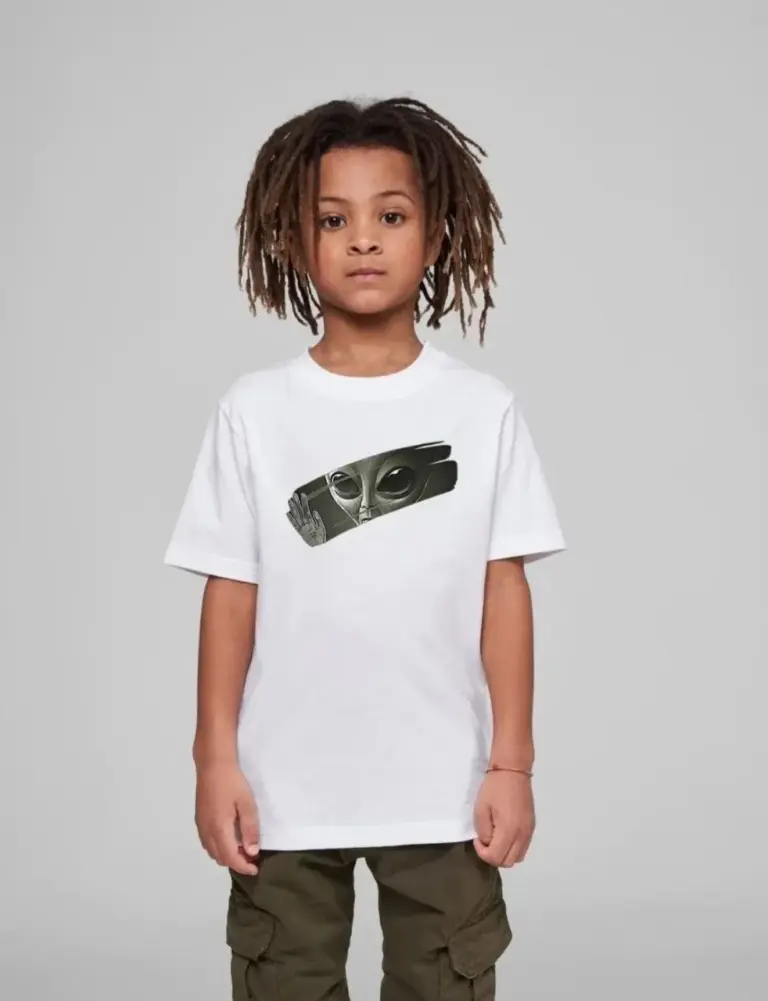 Unisex Baskılı T-Shirt - Beyaz