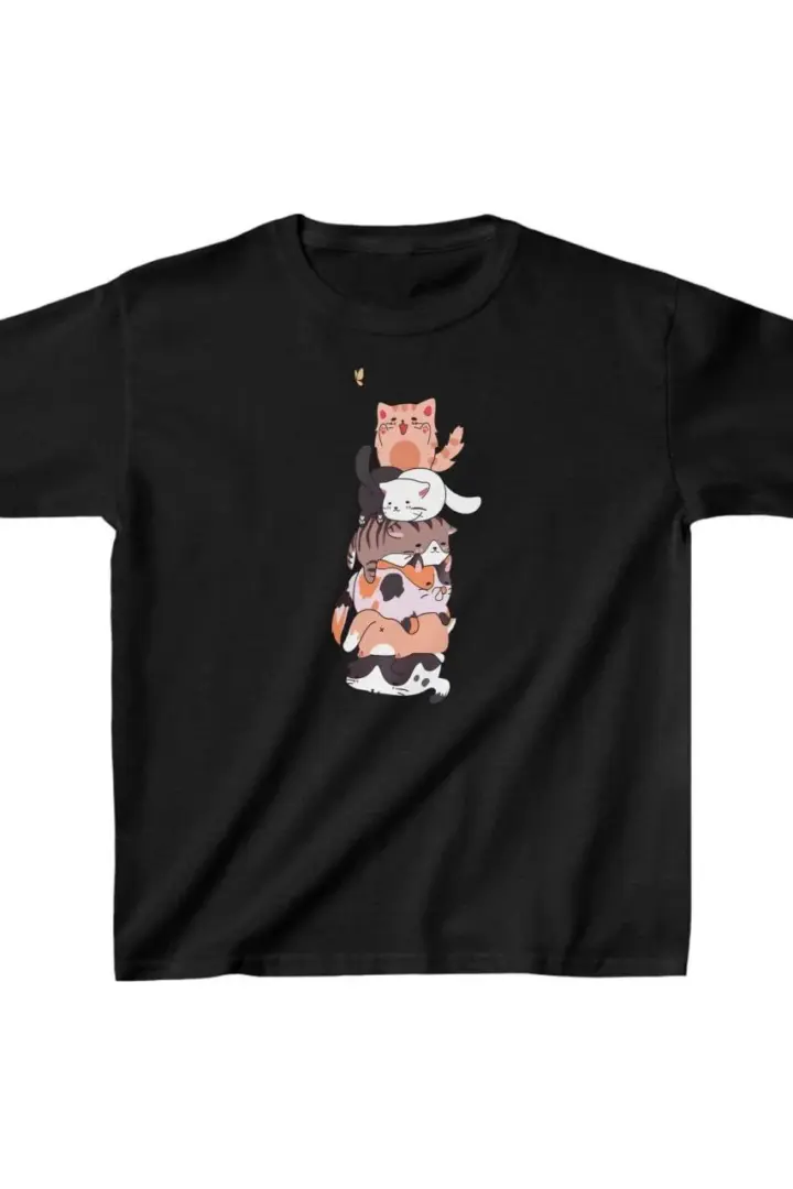 Unisex Baskılı T-Shirt - Siyah