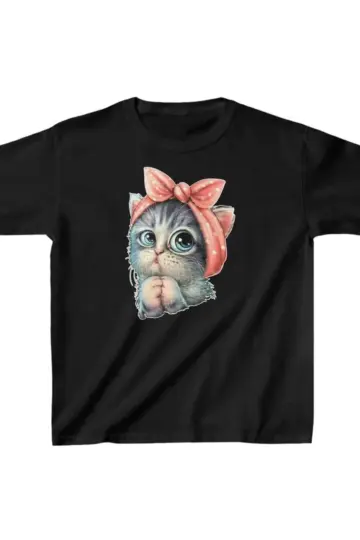 Unisex Baskılı T-Shirt - Siyah