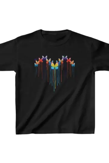 Unisex Baskılı T-Shirt - Siyah