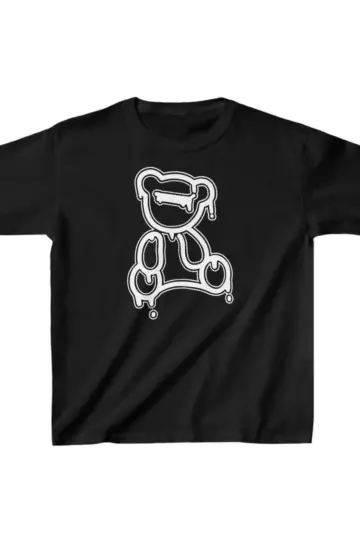 Unisex Baskılı T-Shirt - Siyah