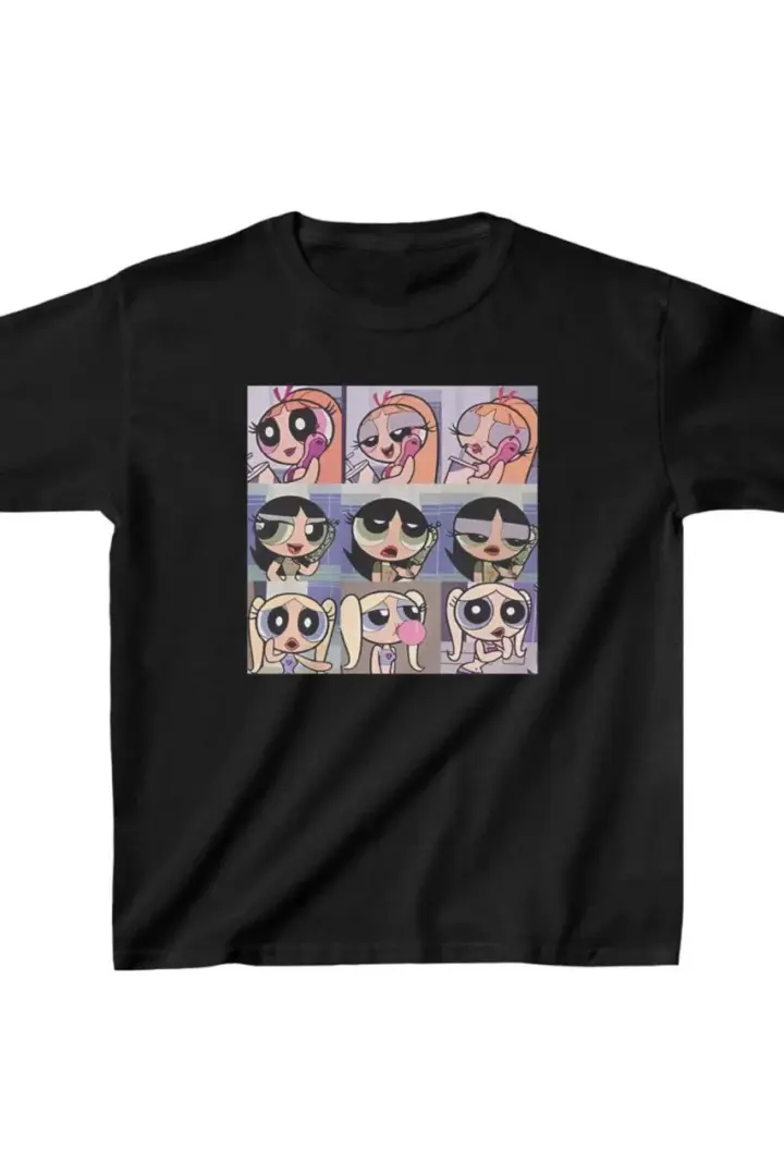 Unisex Baskılı T-Shirt - Siyah