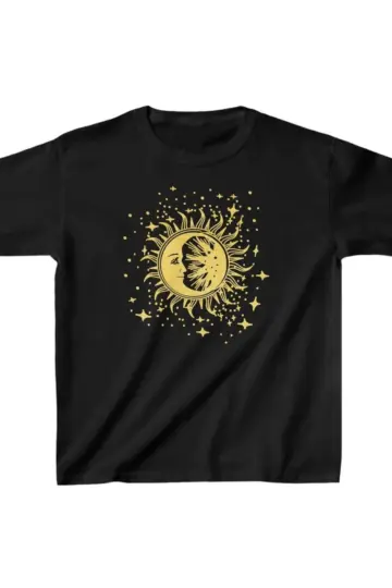 Unisex Baskılı T-Shirt - Siyah