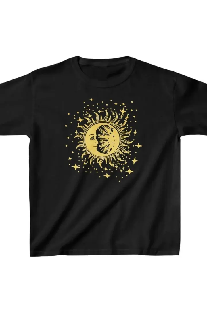 Unisex Baskılı T-Shirt - Siyah