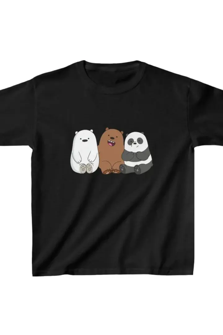 Unisex Baskılı T-Shirt - Siyah