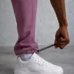 Baggy Cepli Eşofman Altı 3 İplik Pamuklu Pantolon - Gül Kurusu