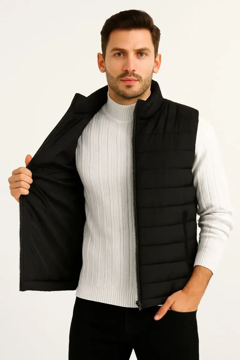 Şişme Fermuarlı Su İtici Kapitone Astarlı