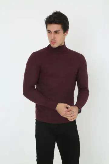 Tam Boğazlı Fitilli Likrali Koşkorse Badi - Bordo