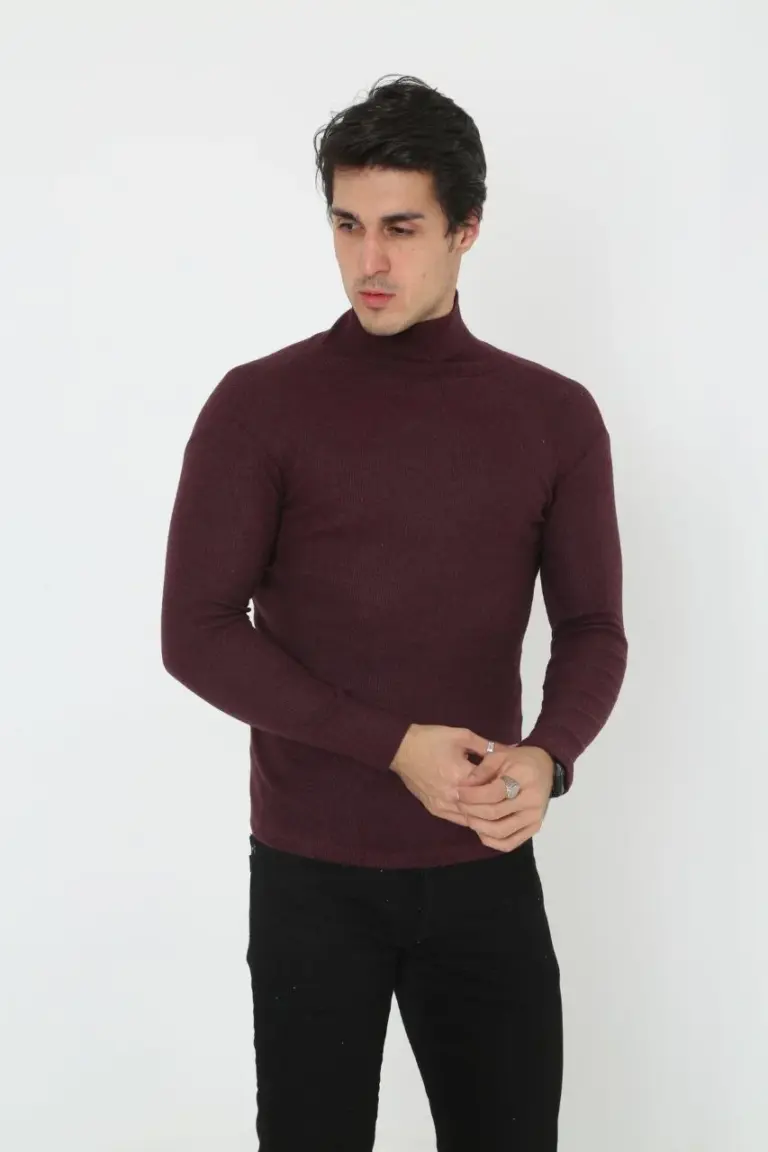 Tam Boğazlı Fitilli Likrali Koşkorse Badi - Bordo