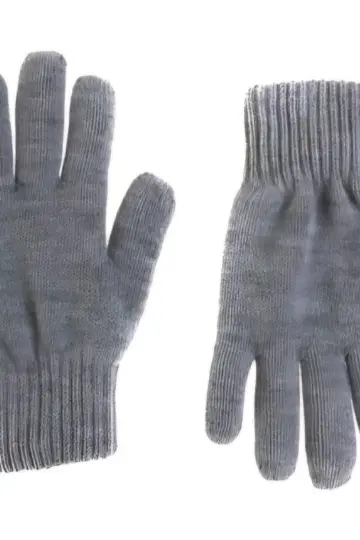 Triko Dokuma Eldiven - Gri