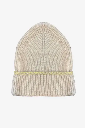 Dokuma Simli Triko Bere - Krem