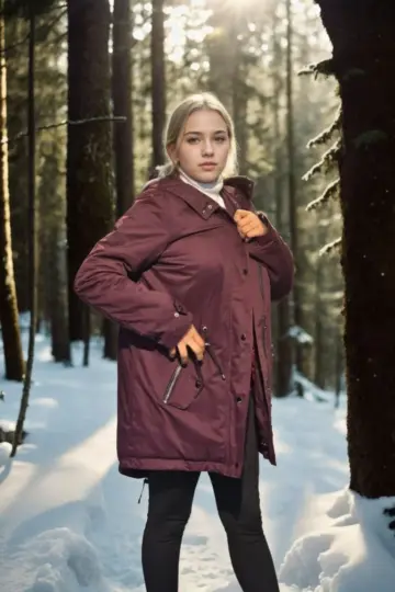 Premium Doğal Kürk Uzun Kollu Deri Ceket - Bordo