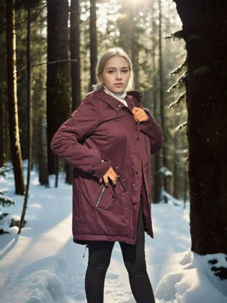 Premium Doğal Kürk Uzun Kollu Deri Ceket - Bordo