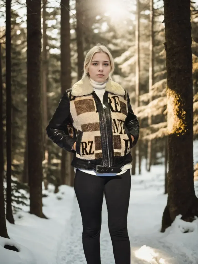 Premium Doğal Deri Kürk - Siyah