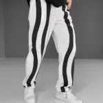 Paraşüt Kumaş alt Eşofman pantolon - Beyaz