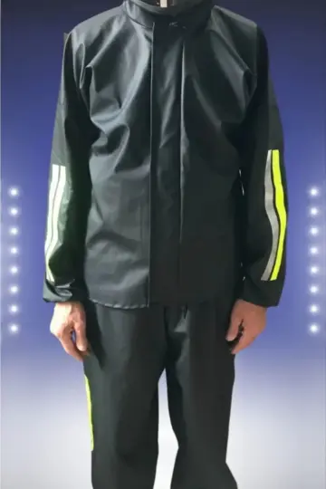 Tam Kalıp Motorcu Kurye Su Gecirmez Yağmurluk Takım - Siyah