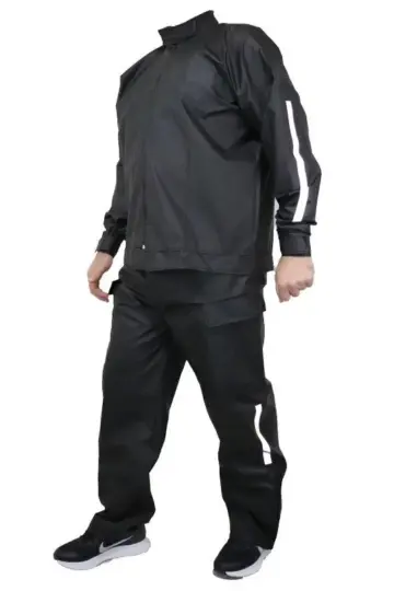 Yağmurluk Takım (Bahçıvan Tipi Askılı Pantolon ve Mont) - Siyah